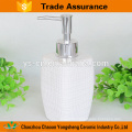 Wholesaler 5pcs square cross line ceramic bathroom accessory for hotel